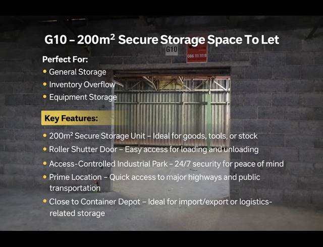 Industrial property to rent in HERIOTDALE